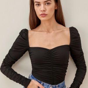 Reformation Esra Top Black M